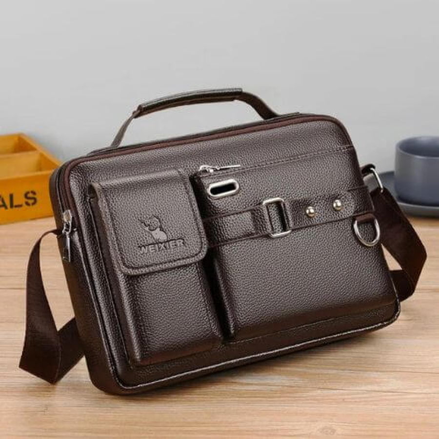 Bolsa Carteiro Transversal Couro Weixier