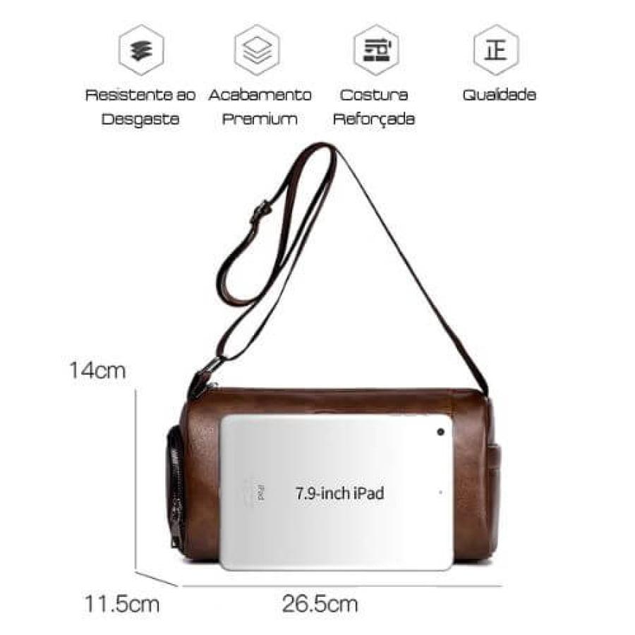 Bolsa Crossbody Couro Flat