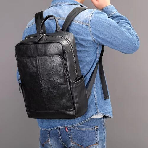 Mochila De Couro Legítimo Premium Range Bpk110