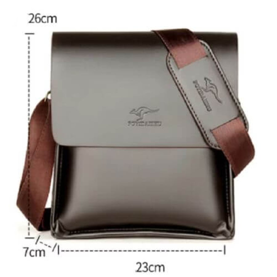 Bolsa Tiracolo Transversal Mensageiro Couro Kg Bagm12
