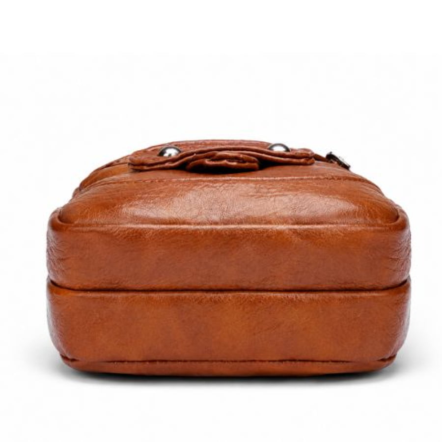 Bolsa Transversal Artesanal Couro Ecológico Unbu - bagm1007