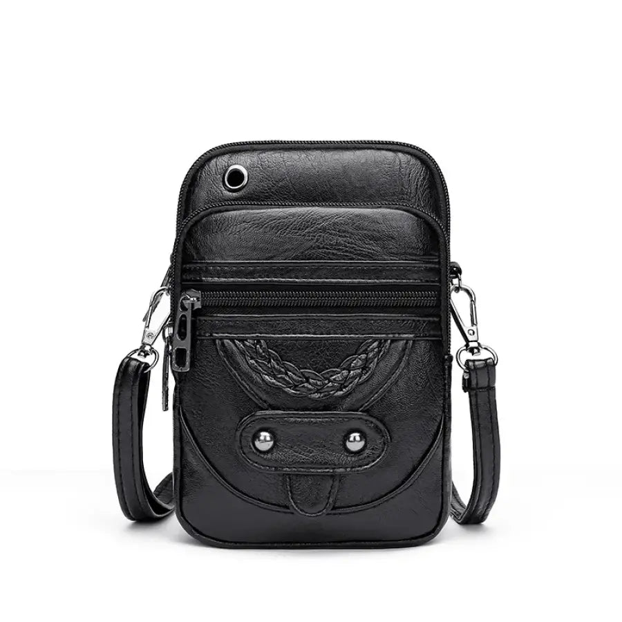 Bolsa Transversal Artesanal Couro Ecológico Unbu - bagm1007