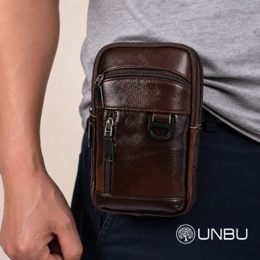 Bolsa Transversal Artesanal Couro Legítimo Label Unbu - Artesanal - bagm1004