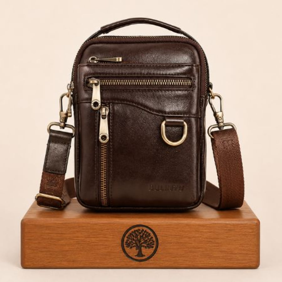 Bolsa Transversal Artesanal Couro Legítimo Ranger Unbu - bagm1008