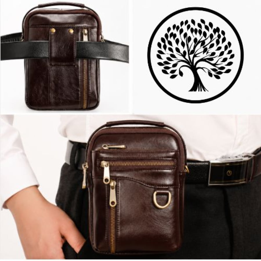 Bolsa Transversal Artesanal Couro Legítimo Ranger Unbu - bagm1008