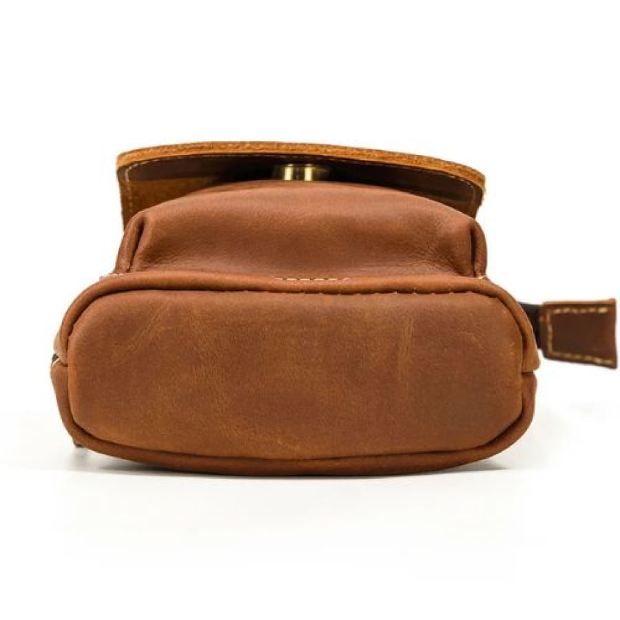 Bolsa Transversal Masculina de Couro Legítimo Vintage Unbu bagm602