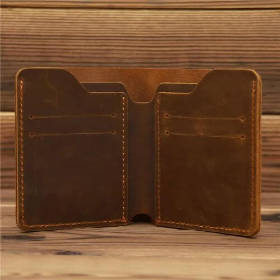 Carteira Masculina Couro Genuíno Vintage Slim Cart01