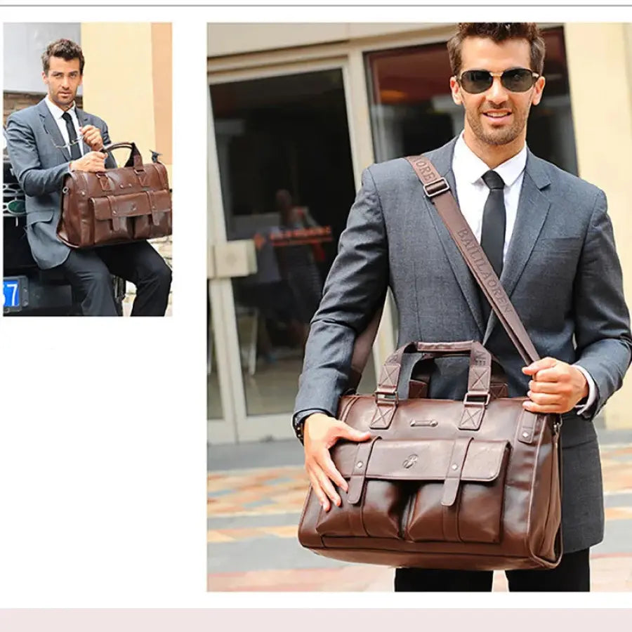 Maleta Executiva Masculina Couro Ecológico Classical Mlt08