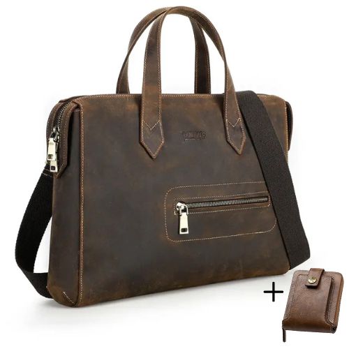 Maleta Executiva Masculina Couro Legítimo Elite Premium Mlt05