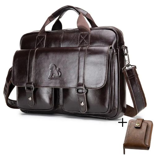 Maleta Executiva Masculina Couro Legítimo Lion Dual Mlt01