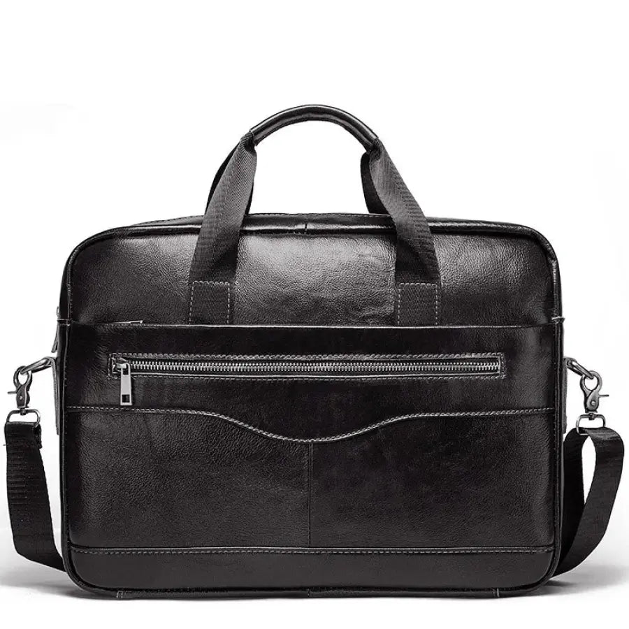 Maleta Executiva Masculina Premium Couro Legítimo Humerpaul Black Mlt07
