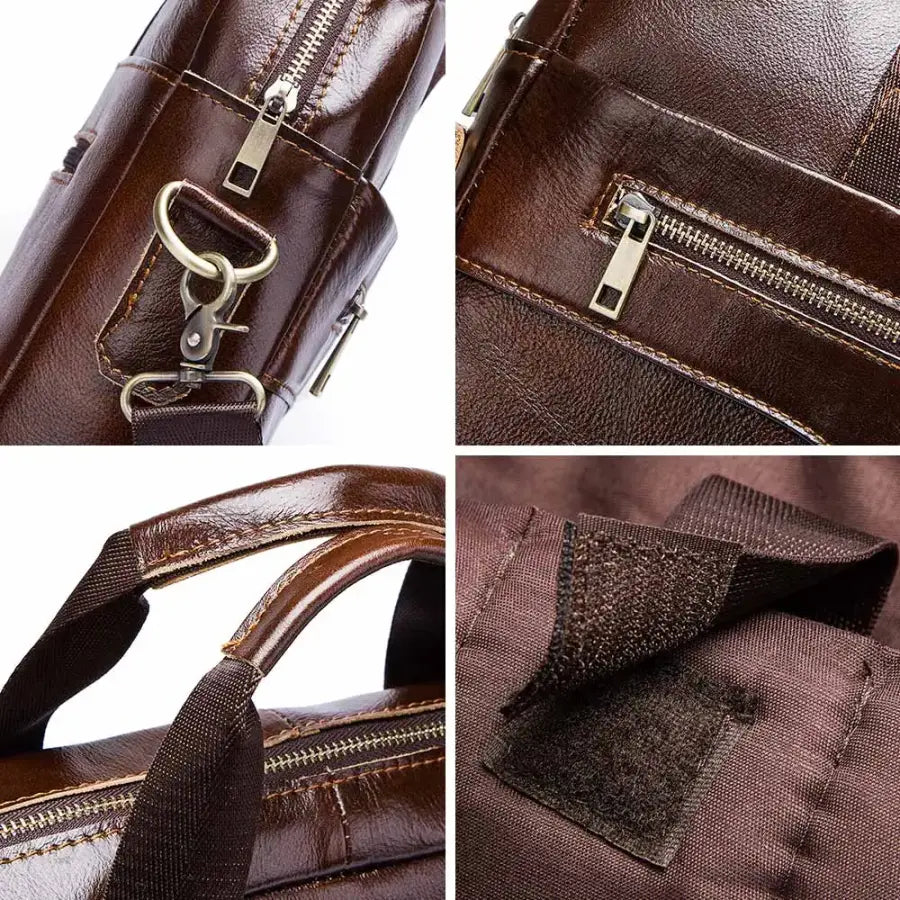Maleta Executiva Masculina Premium Couro Legítimo Humerpaul Mlt07