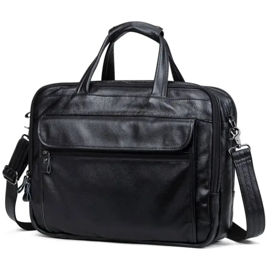 Maleta Executiva Masculina Premium Couro Legítimo Retro Essencial Mlt10