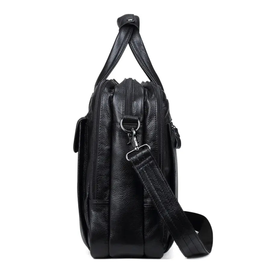 Maleta Executiva Masculina Premium Couro Legítimo Retro Essencial Mlt10