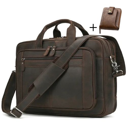 Maleta Executiva Masculina Premium Couro Legítimo Woods Mlt06