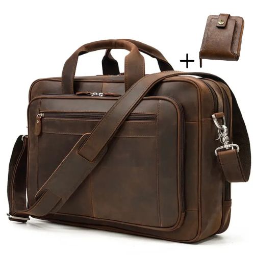 Maleta Executiva Masculina Premium Couro Legítimo Woods Mlt06