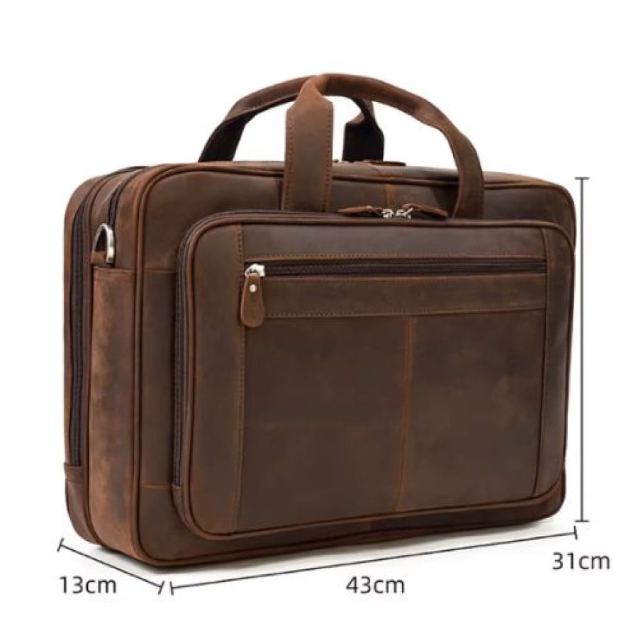 Maleta Executiva Masculina Premium Couro Legítimo Woods Mlt06