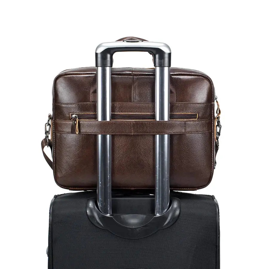 maleta para viagem couro executiva masculina pasta couro legitimo lion