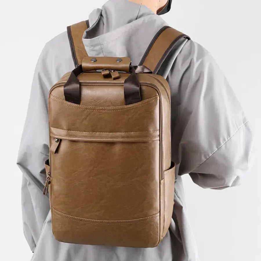 Mochila De Couro Executiva Para Notebook Urban Bpk102