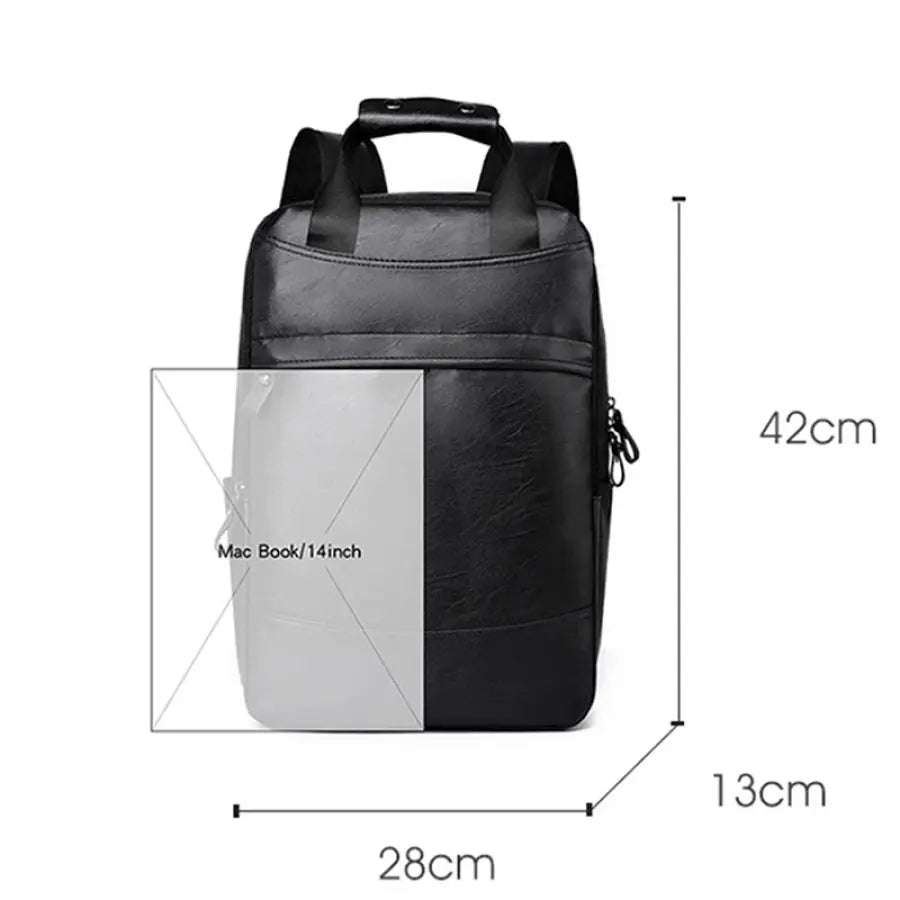 Mochila De Couro Executiva Para Notebook Urban Bpk102