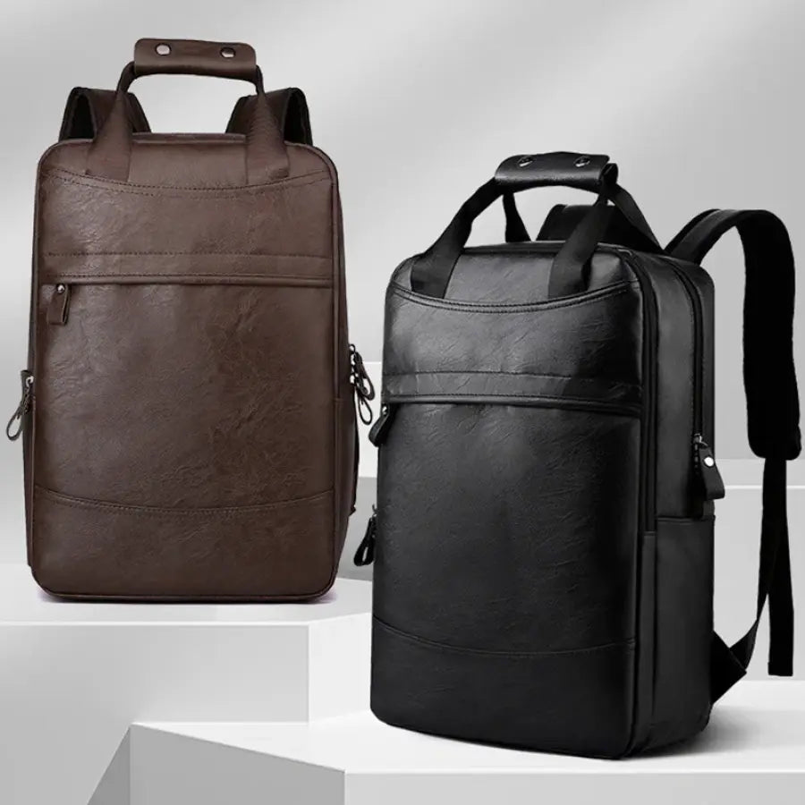 Mochila De Couro Executiva Para Notebook Urban Bpk102