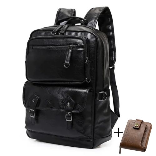 Mochila De Couro Premium Clever Bpk112