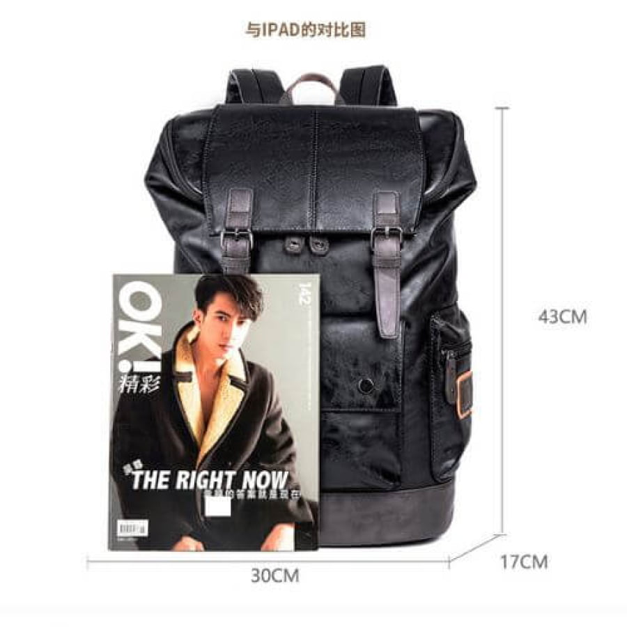 Mochila De Couro Travel Bpk101