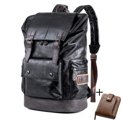 Mochila De Couro Travel Bpk101