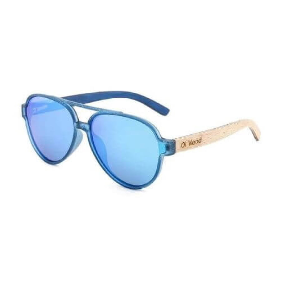 Óculos De Sol Masculino Pilot Polarizado Oi Wood Haste Madeira Glass03