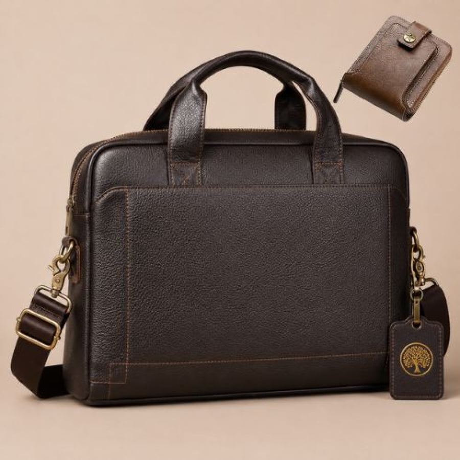 Pasta Executiva Masculina de Couro Legítimo Executive Slim Unbu - mlt28