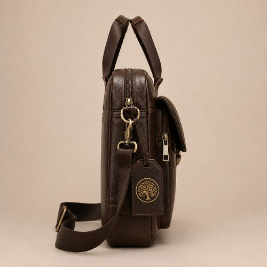 Pasta Executiva Masculina de Couro Legítimo Monarch Unbu - mlt25
