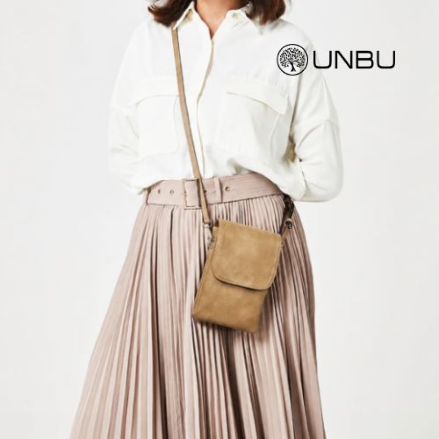 Shoulder Bag Artesanal de Couro Ecológico Minimalista - bagm1006