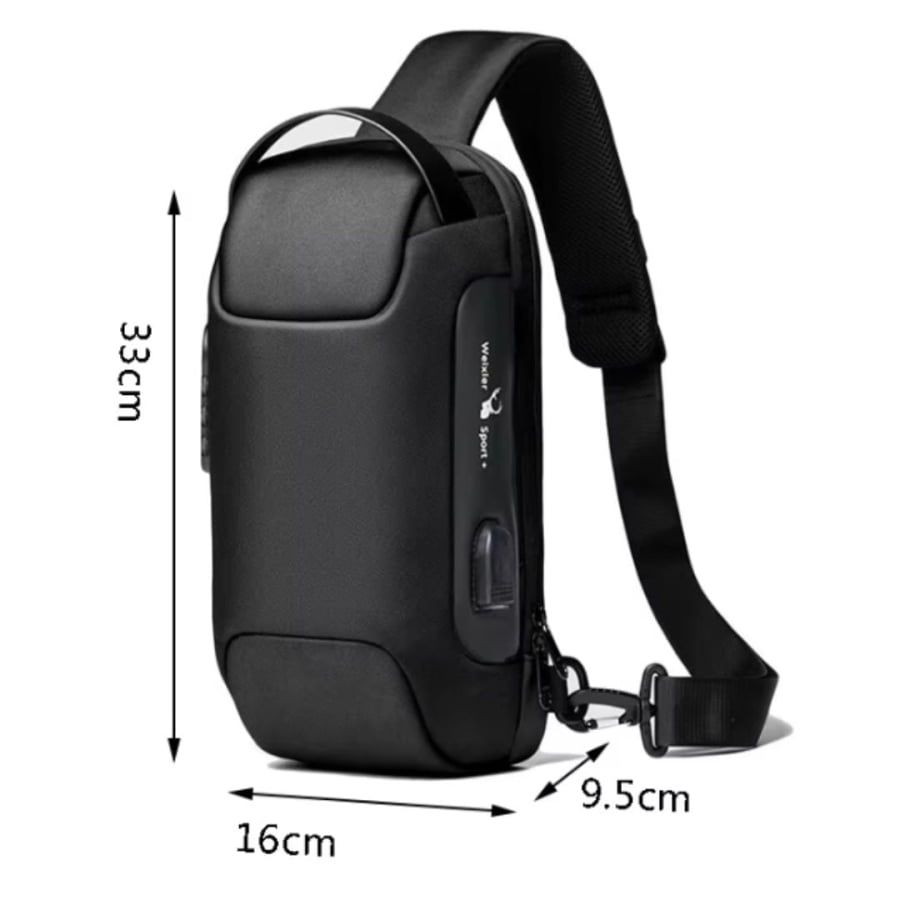 Shoulder Bag Tática Masculina – Bolsa Transversal Estilo Militar Resistente e Compacta bagm500