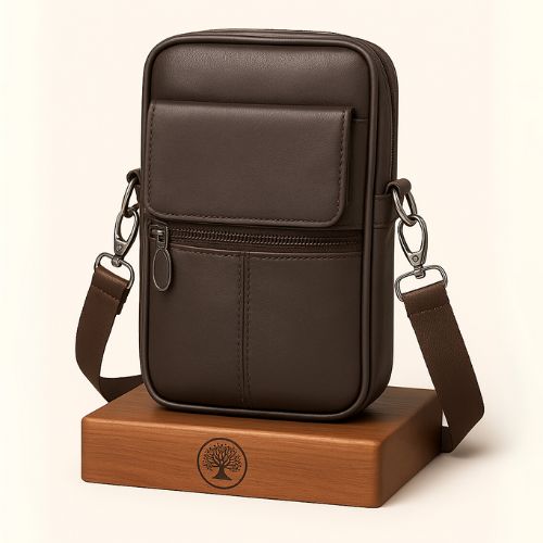 Bolsa Transversal ArtesanalCouro Legítimo Classic Flip