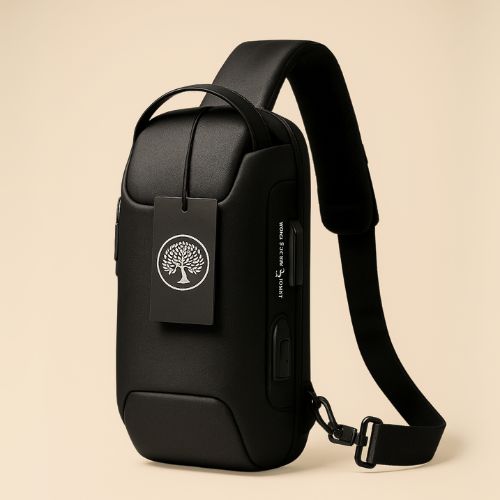 Shoulder Bag Tática Masculina – Bolsa Transversal Estilo Militar, Resistente e Compacta