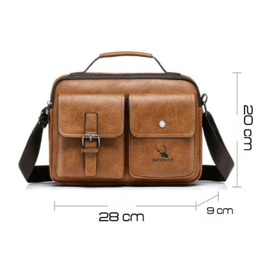 Bolsa Tiracolo Mensageiro Couro Wexier Woods Bagm302