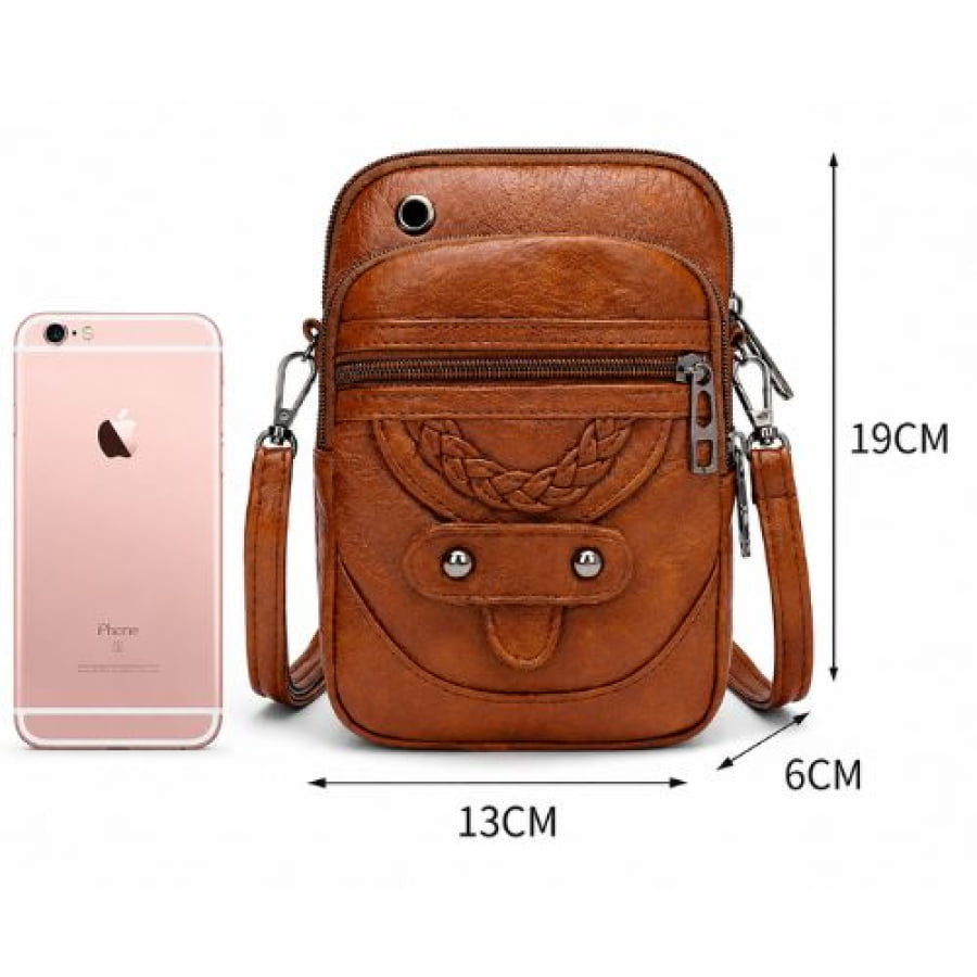 Bolsa Transversal Artesanal Couro Ecológico Unbu - bagm1007