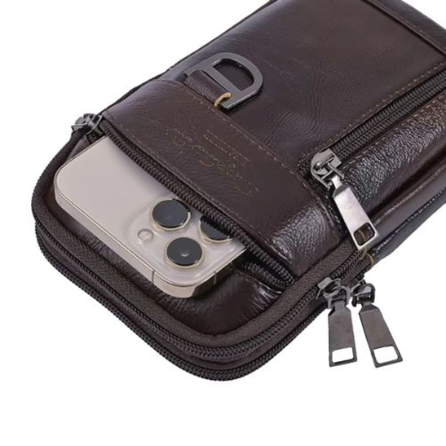 Bolsa Transversal Artesanal Couro Legítimo Label Unbu - Artesanal - bagm1004