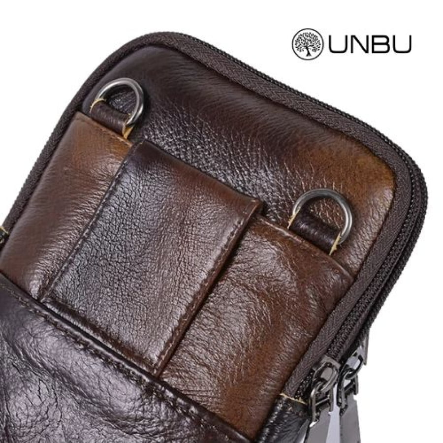 Bolsa Transversal Artesanal Couro Legítimo Label Unbu - Artesanal - bagm1004