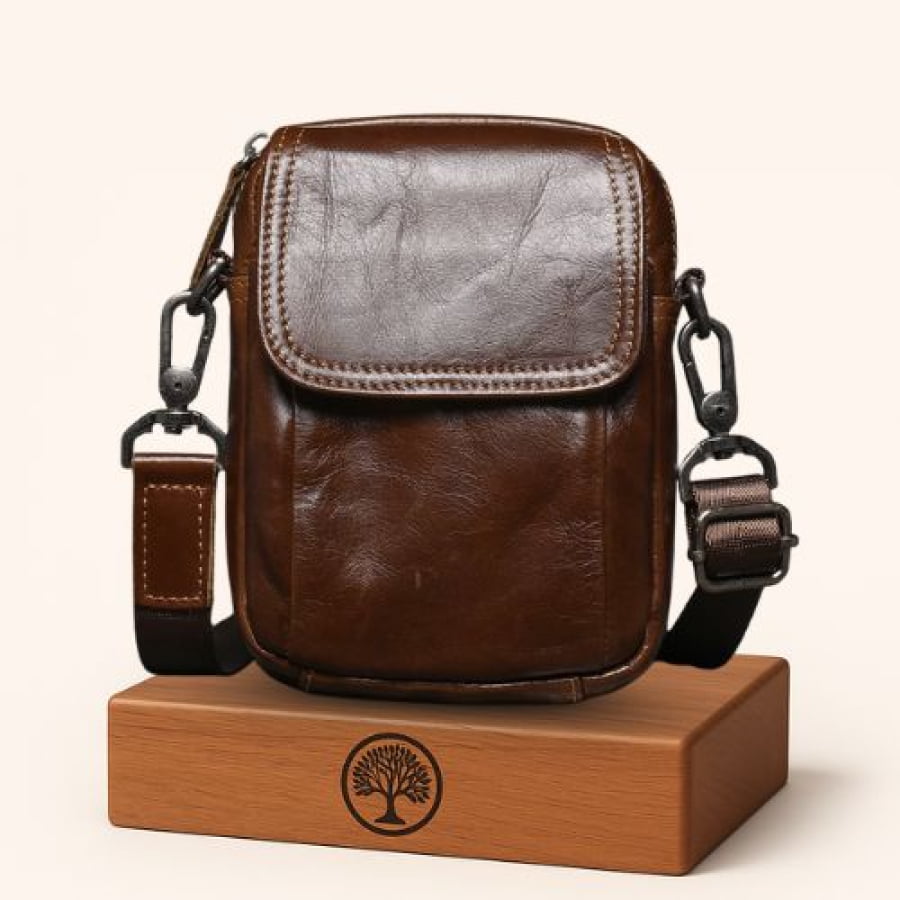 Bolsa Transversal Artesanal em Couro Legítimo Unbu Atelier bagm607