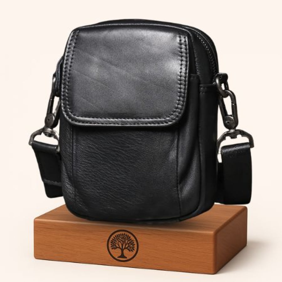 Bolsa Transversal Artesanal em Couro Legítimo Unbu Atelier bagm607