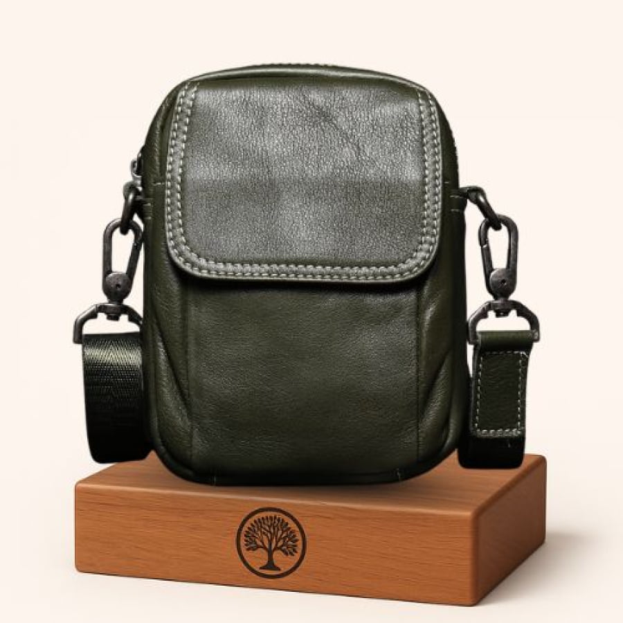 Bolsa Transversal Artesanal em Couro Legítimo Unbu Atelier bagm607
