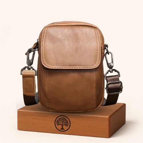Bolsa Transversal Artesanal em Couro Legítimo Unbu Atelier bagm607