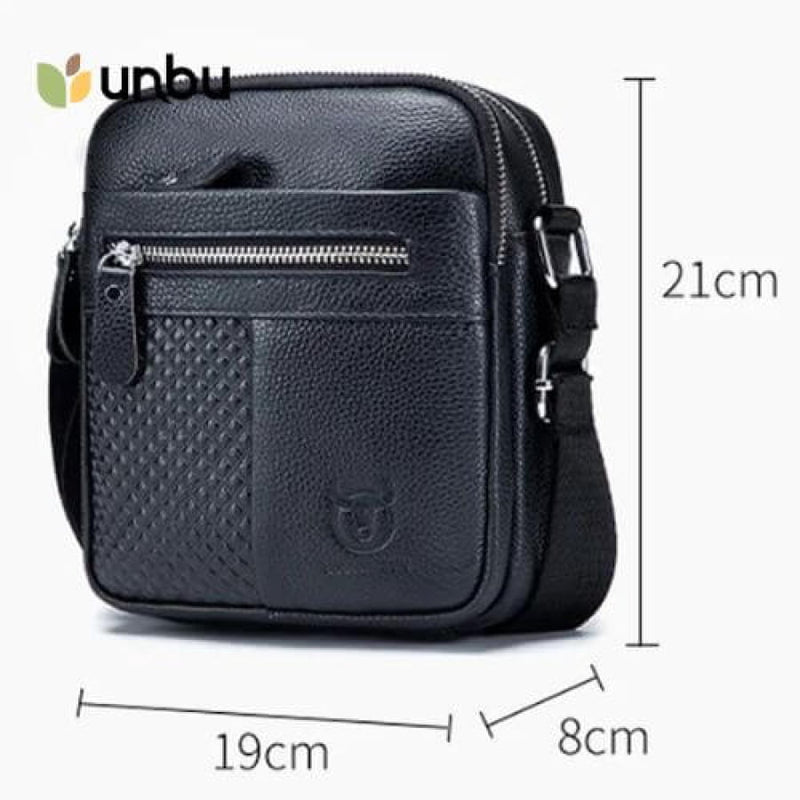 Bolsa Transversal Masculina Couro Legítimo Bull Bagm201