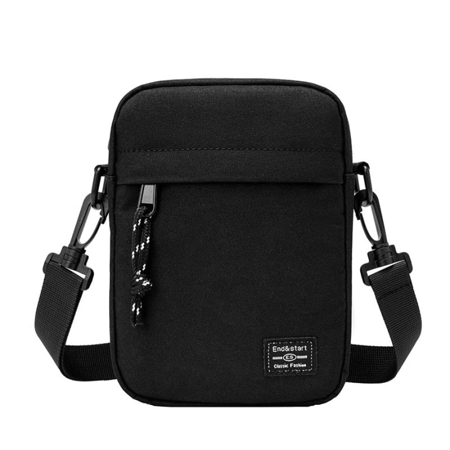 Bolsa Transversal Masculina Street Unbu Preta / 19Cmx13.5Cmx4.5Cm Bagm04