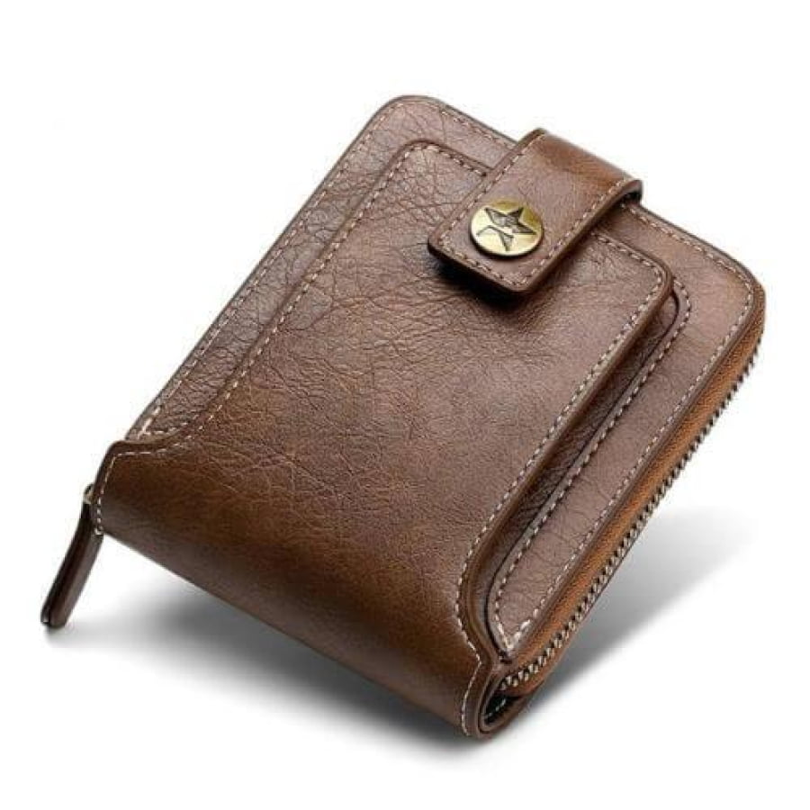 Carteira Masculina Couro Sintético Clutch Com Zíper Cart06