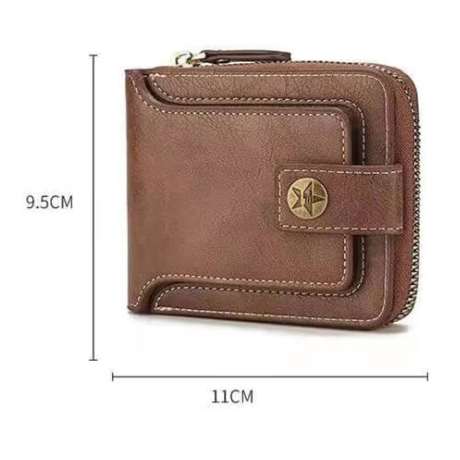 Carteira Masculina Couro Clutch Com Zíper Cart06