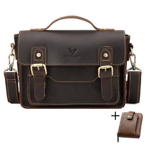 Maleta Executiva Masculina Couro Legítimo Bull Premium Mlt04