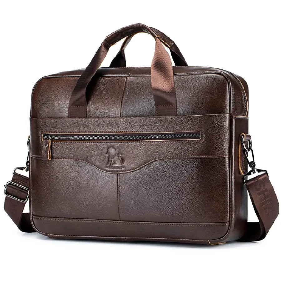 maleta para viagem couro executiva masculina pasta couro legitimo lion 