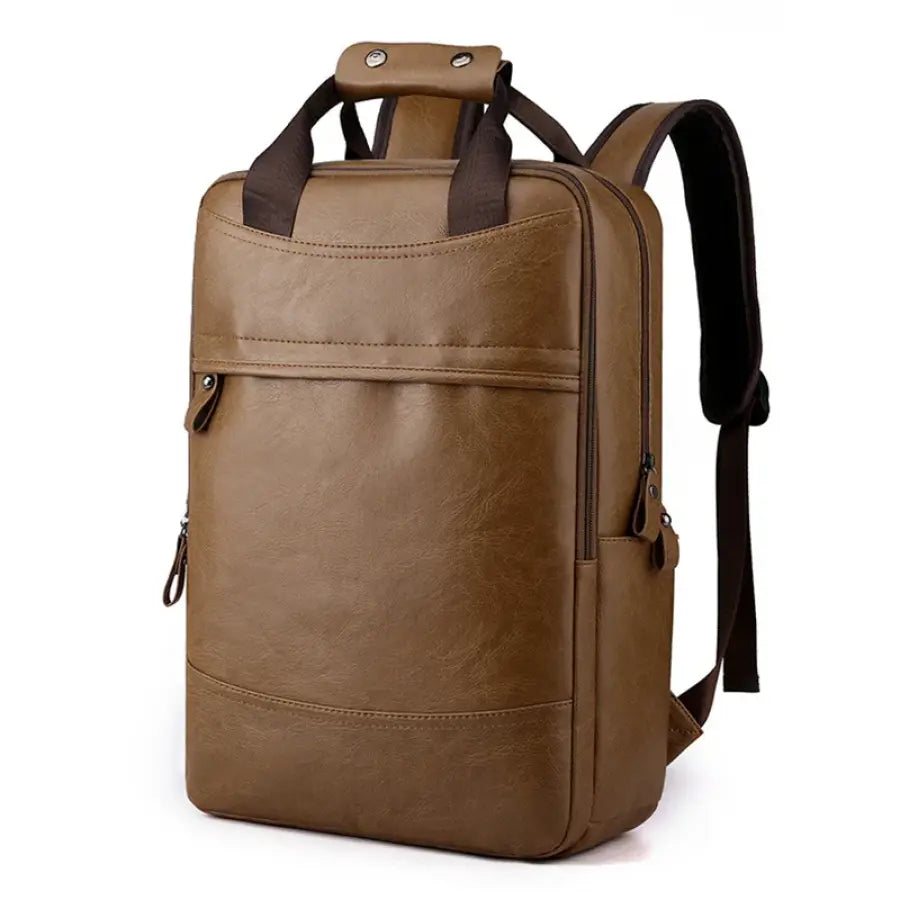 Mochila De Couro Executiva Para Notebook Urban Marrom Bpk102